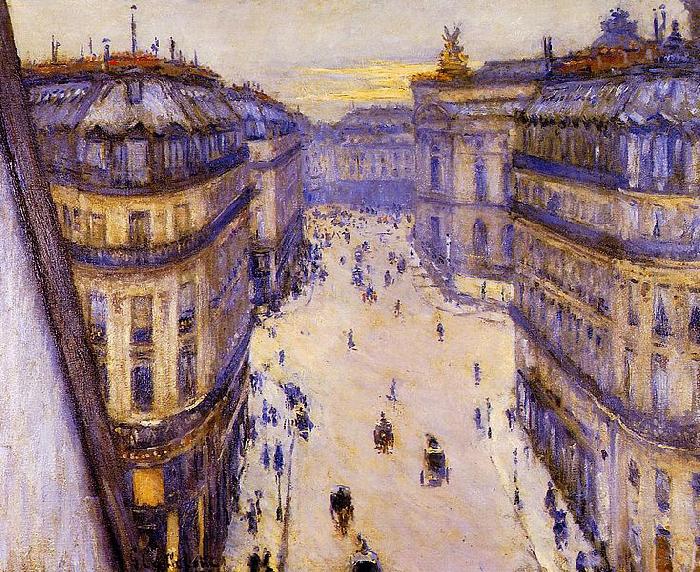 Gustave Caillebotte Rue Halevy, vue d'un sixieme etage